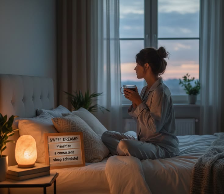 Abstrakt dagslys i dæmpede blå og lilla toner